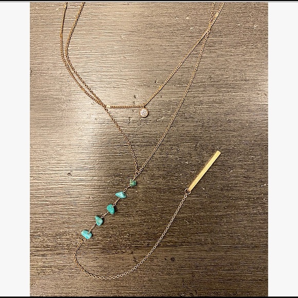 Francesca's Collections Jewelry - Francesca’s, turquoise boho necklace!